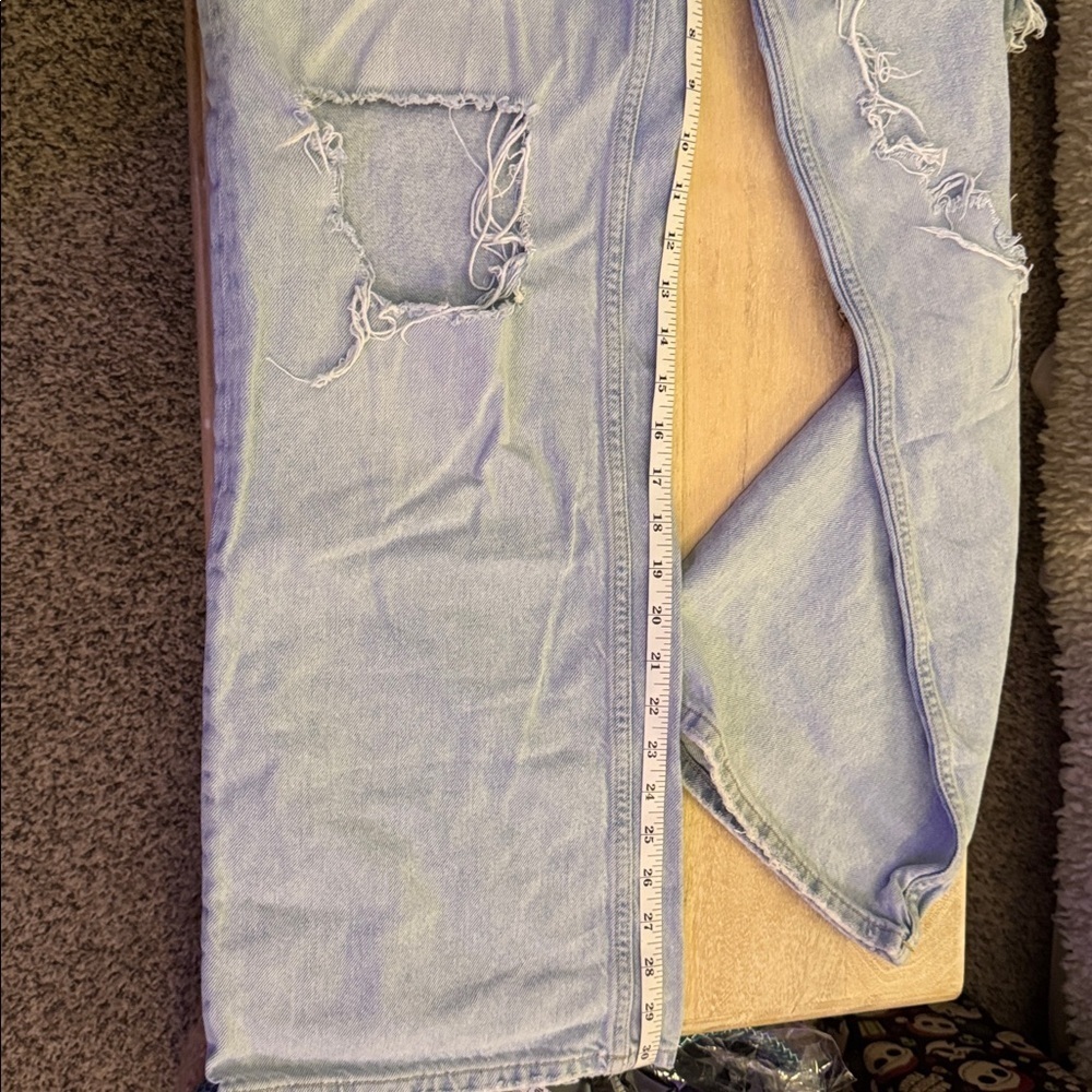 Free People We the Free high waist wide leg jeans size 29 distressed - Picture 5 of 8